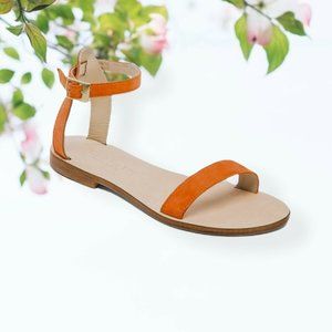 CORNETTI Yellow Suede Leather Sandals